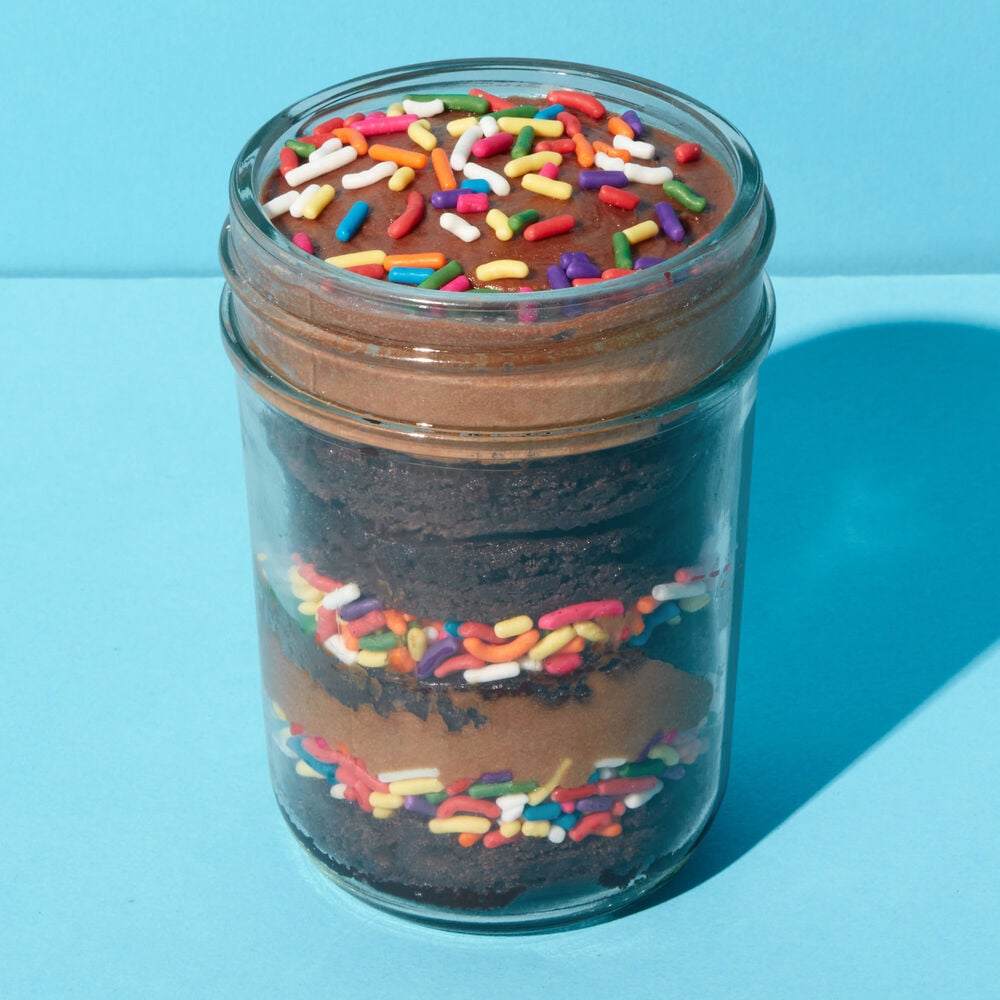 Chocolate Sprinkle Cupcake Jar
