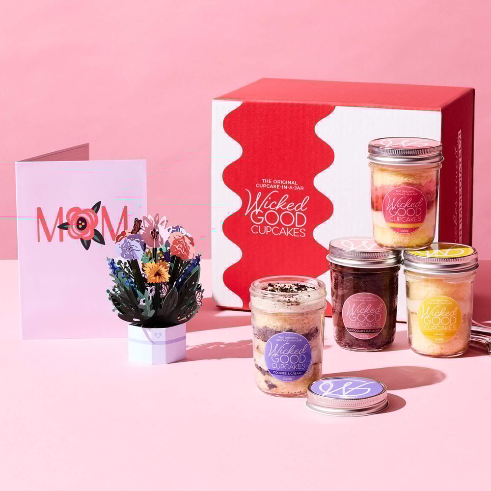 Mix & Match Mother's Day Cupcake 4-Pack with LovePop Card |  Mix & Match Mother's Day Cupcake 4-Pack with LovePop Card