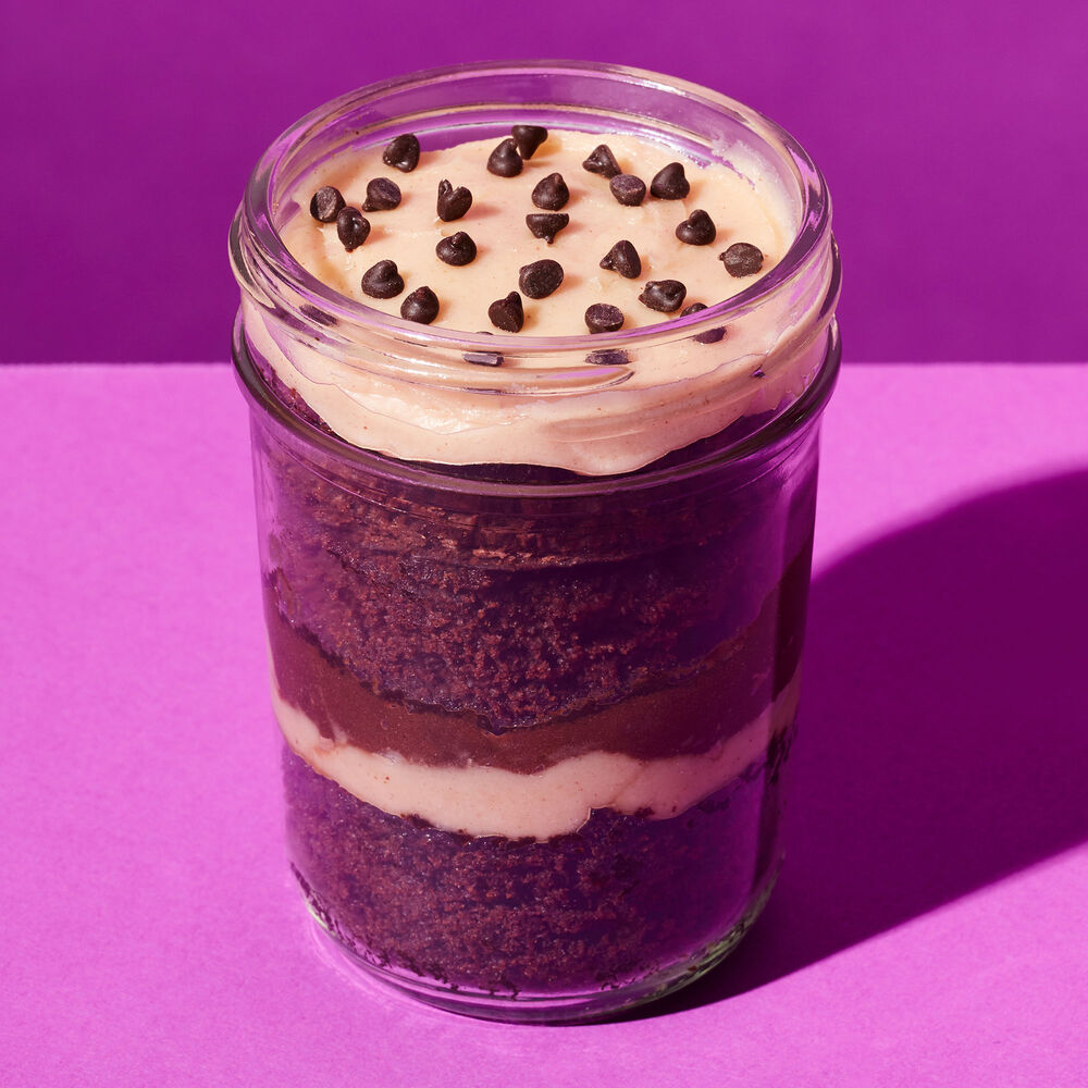 Chocolate Peanut Butter Cupcake Jar