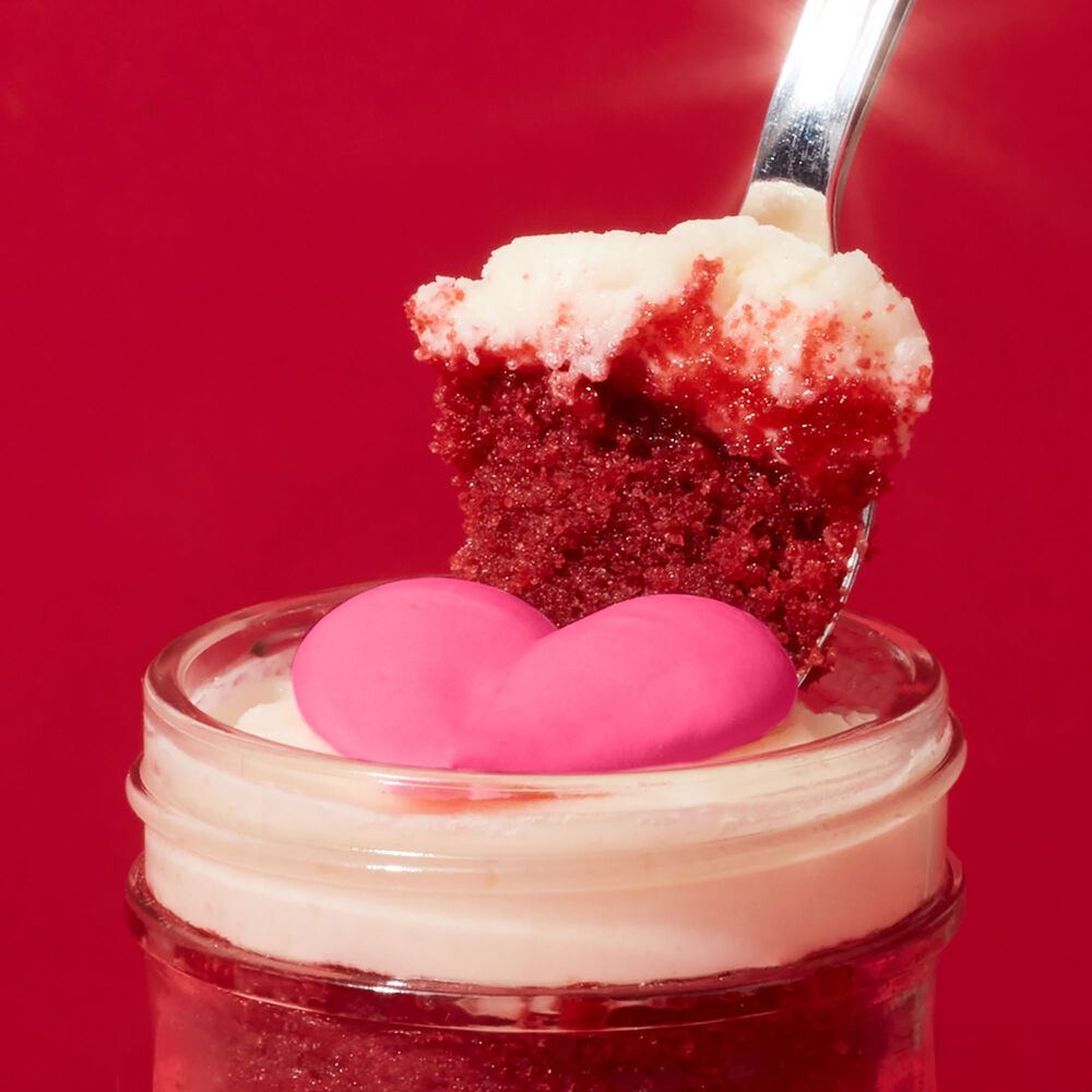 Valentine&#39;s Velvet Cupcake Jar image number null