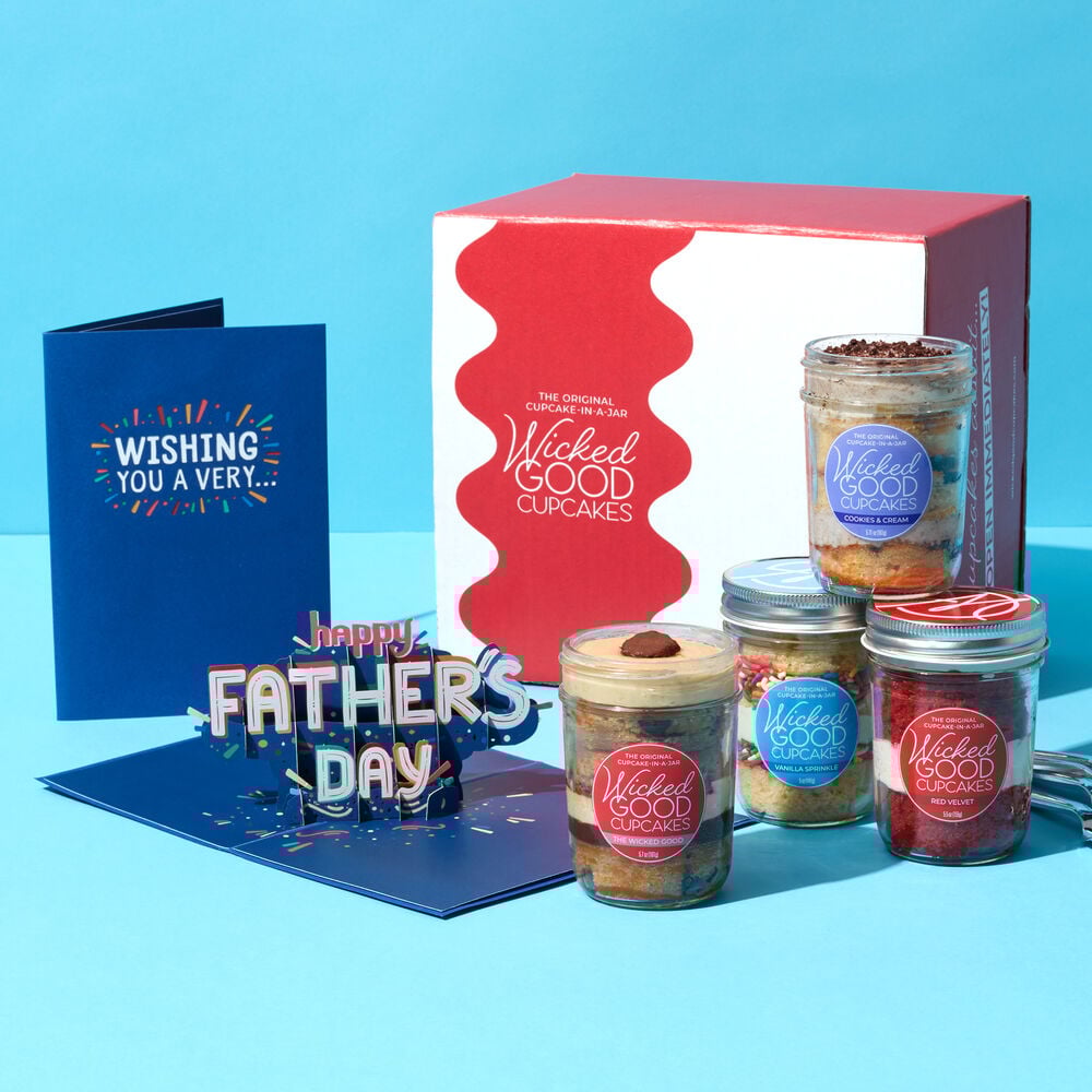 Mix & Match Father's Day Cupcake 2-Pack with Lovepop Card | image number null