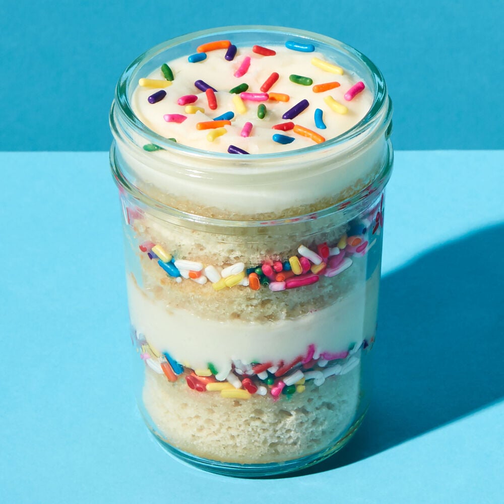 Gluten Free Vanilla Sprinkle Cupcake Jar
