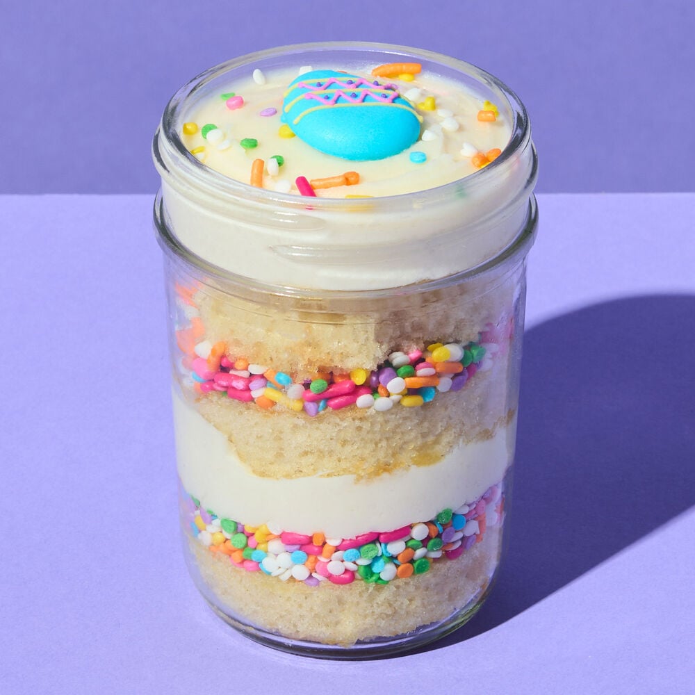 Vanilla Easter Egg Cupcake Jar - Unlabeled