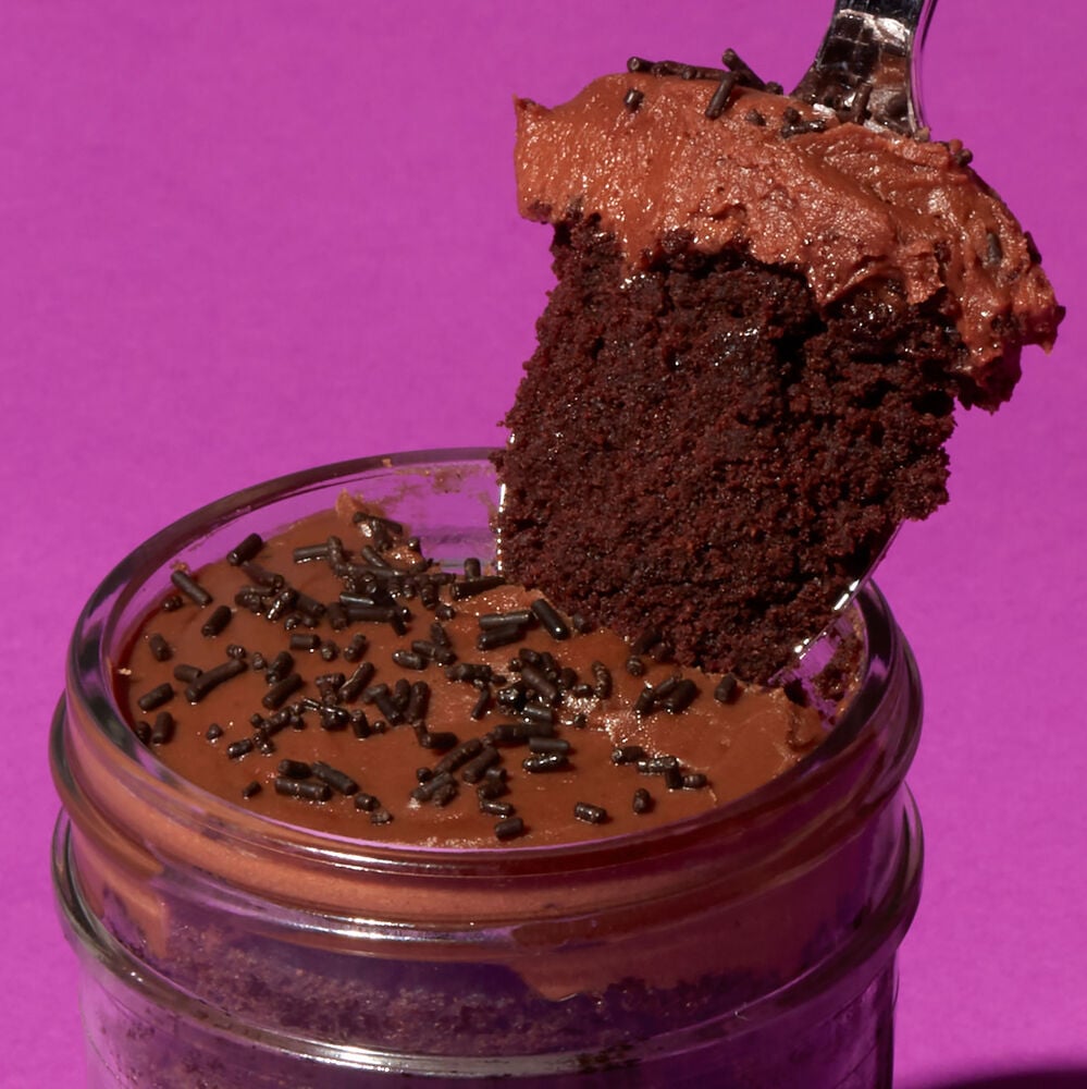 Alternate view of Gluten Free Chocolate Ganache Cupcake Jar image number null