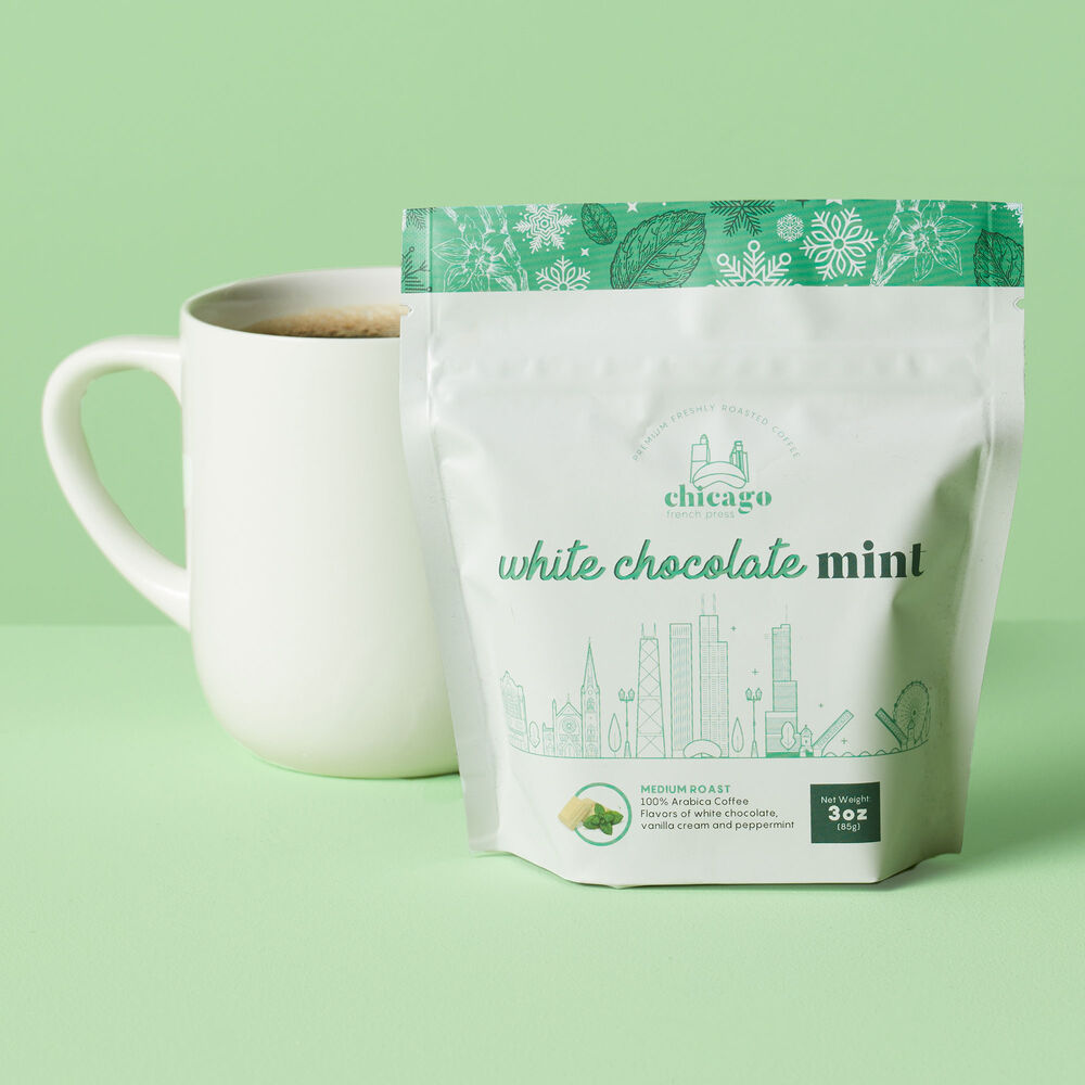 Chicago French Press White Chocolate Mint Coffee image number null