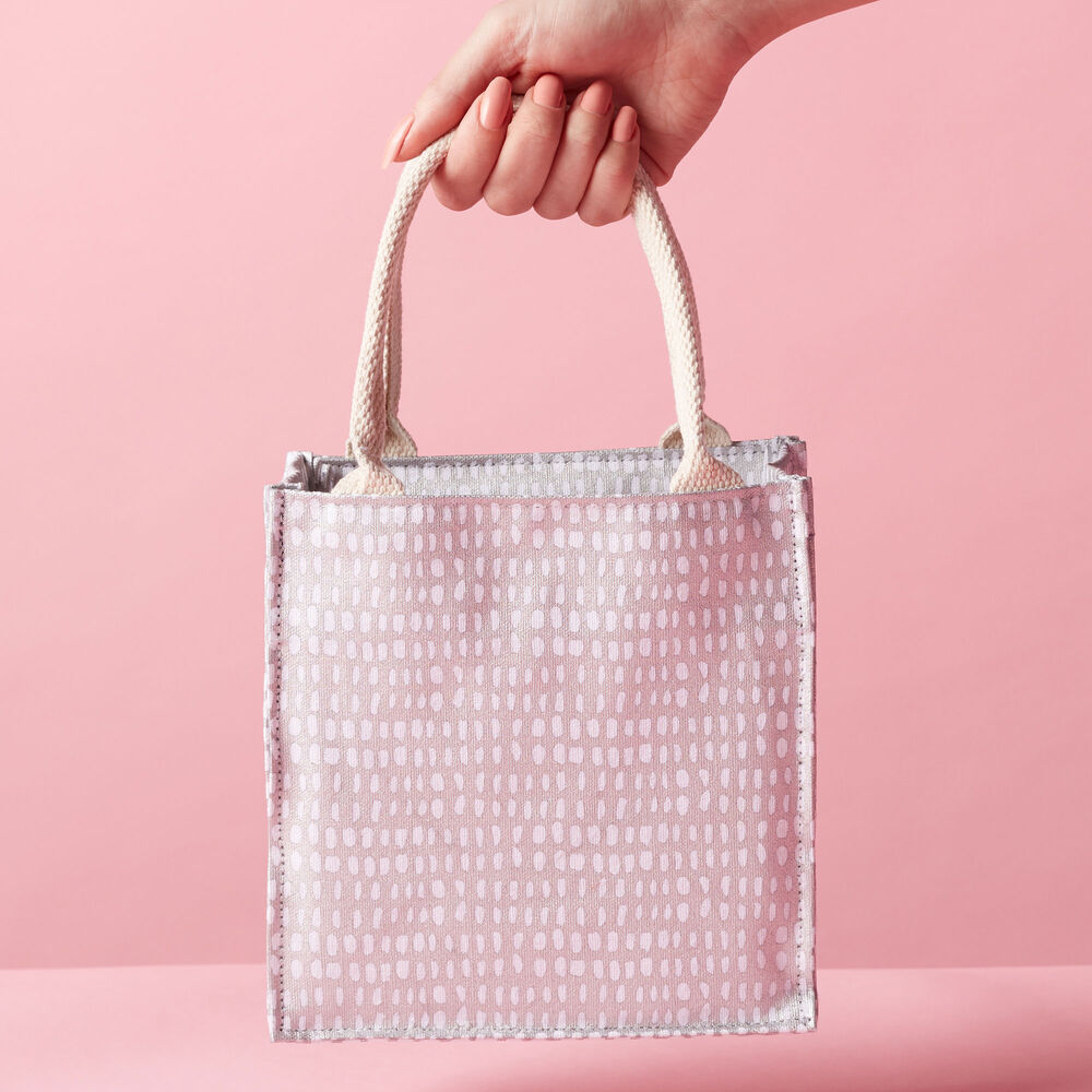 Silver Dots Print Tote image number null