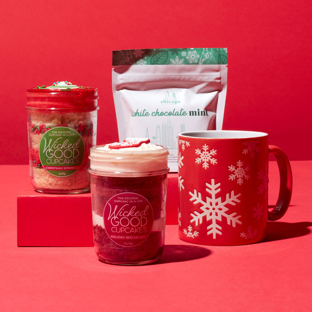 Holiday Cupcake 2-Pack &amp; Coffee Gift Set Alternate View image number null