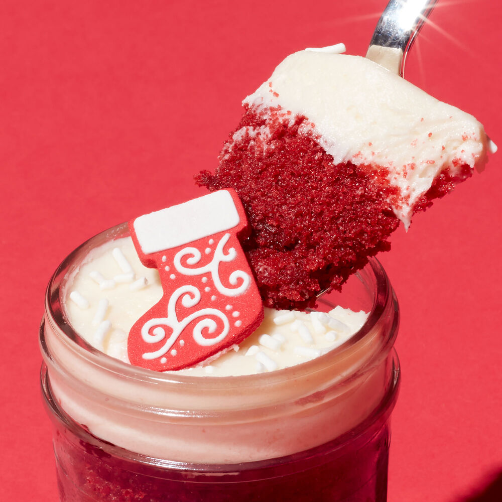 Holiday Red Velvet Cupcake Jar image number null