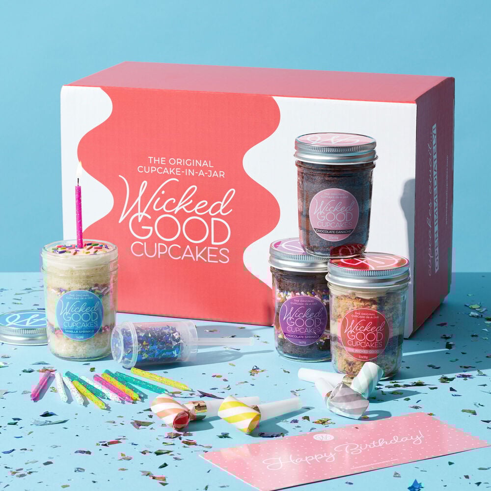 Birthday Mix & Match Cupcake Jar 4-Pack |  Birthday Mix & Match Cupcake Jar 4-Pack