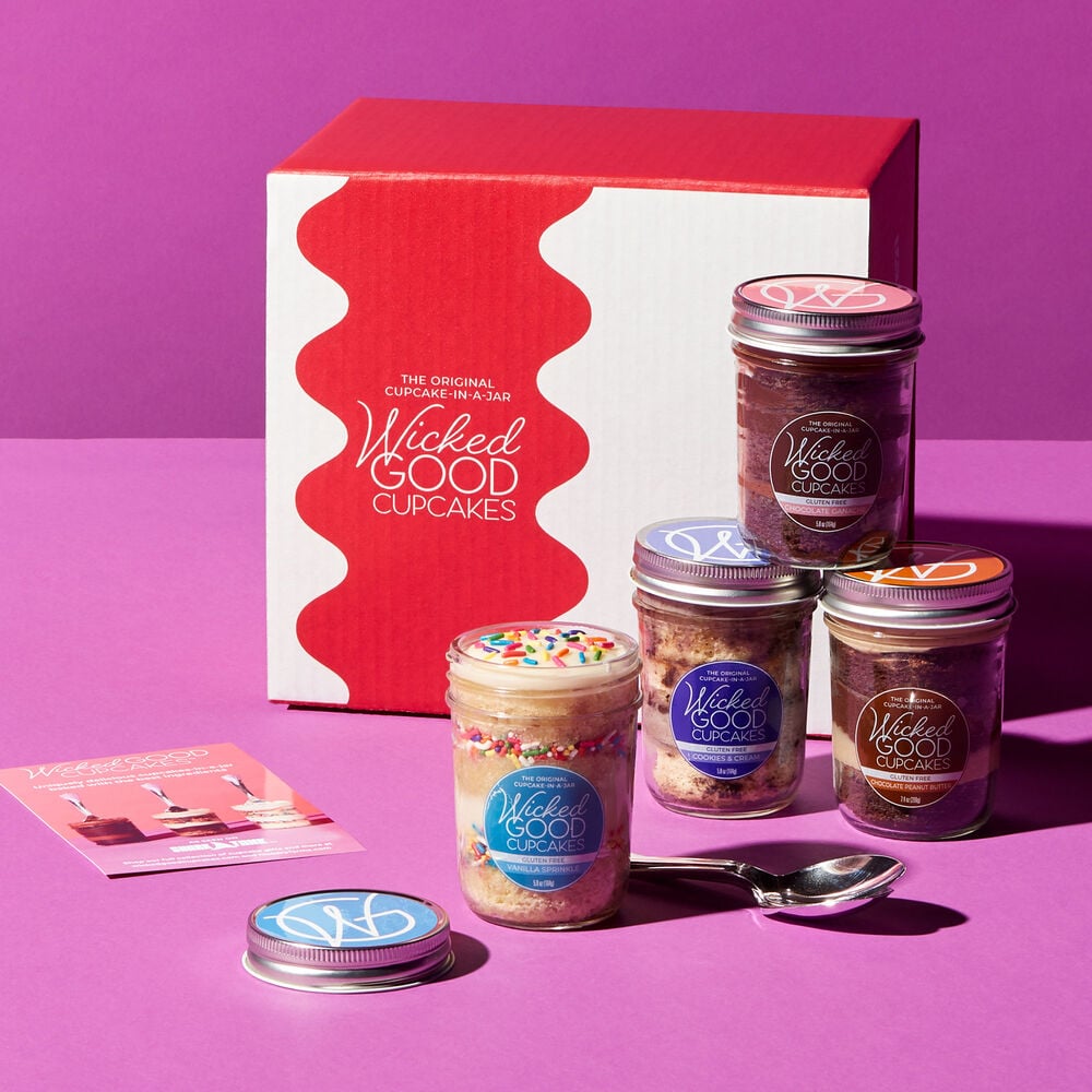 Gluten Free Mix & Match Cupcake Jar 4-Pack |  Gluten Free Mix & Match Cupcake Jar 4-Pack