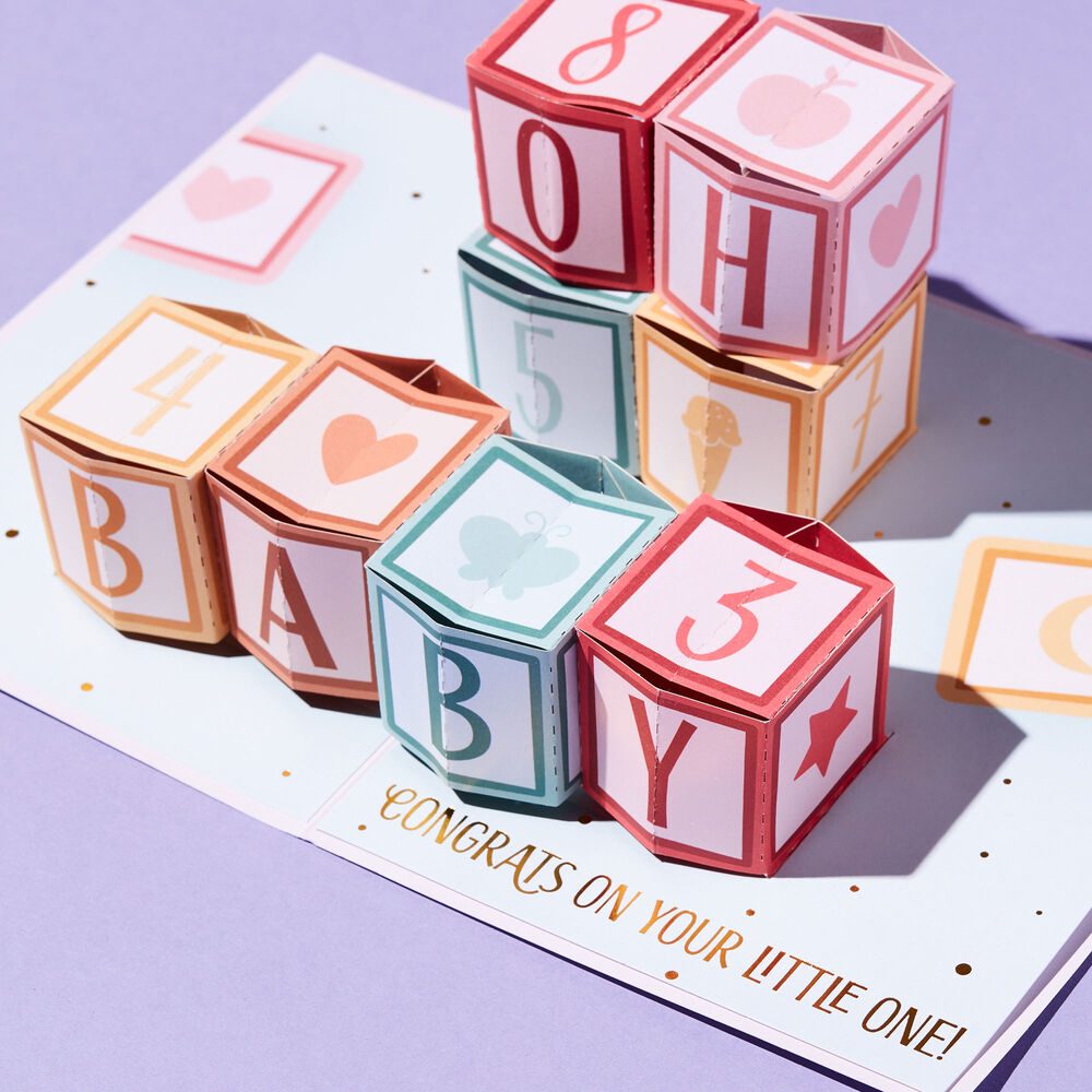 Mix &amp; Match Baby Shower Cupcake 2-Pack with Lovepop Card |  image number null