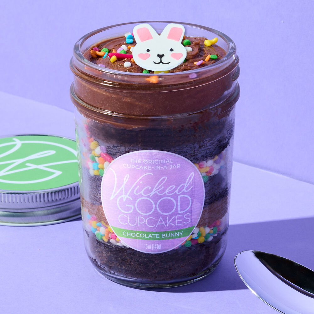 Chocolate Bunny Cupcake Jar - Labeled image number null