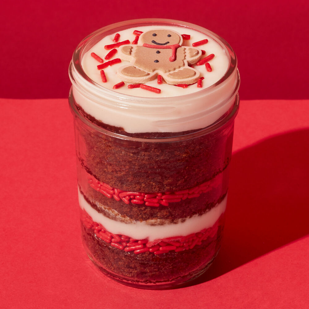 Gingerbread Eggnog Cupcake Jar